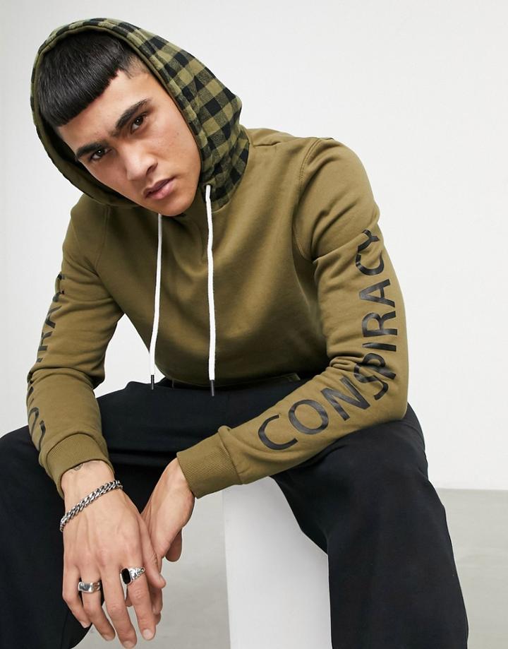 Wesc Murphy Buffalo Check Hoodie-green