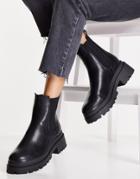 Asos Design Archer Chunky Chelsea Boots In Black
