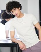 Calvin Klein Jeans Icon Monogram Logo Slim Fit T-shirt In Stone-neutral