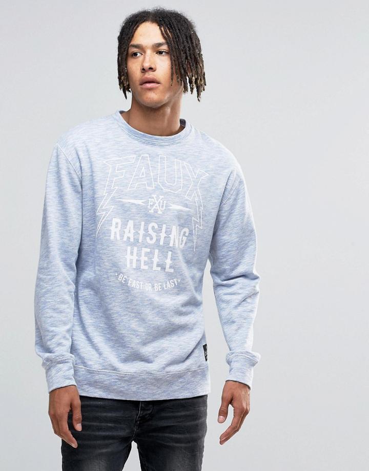 Friend Or Faux Sweatshirt - Blue