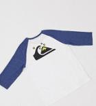 Quiksilver Raglan Long Sleeve T-shirt In White Exclusive To Asos