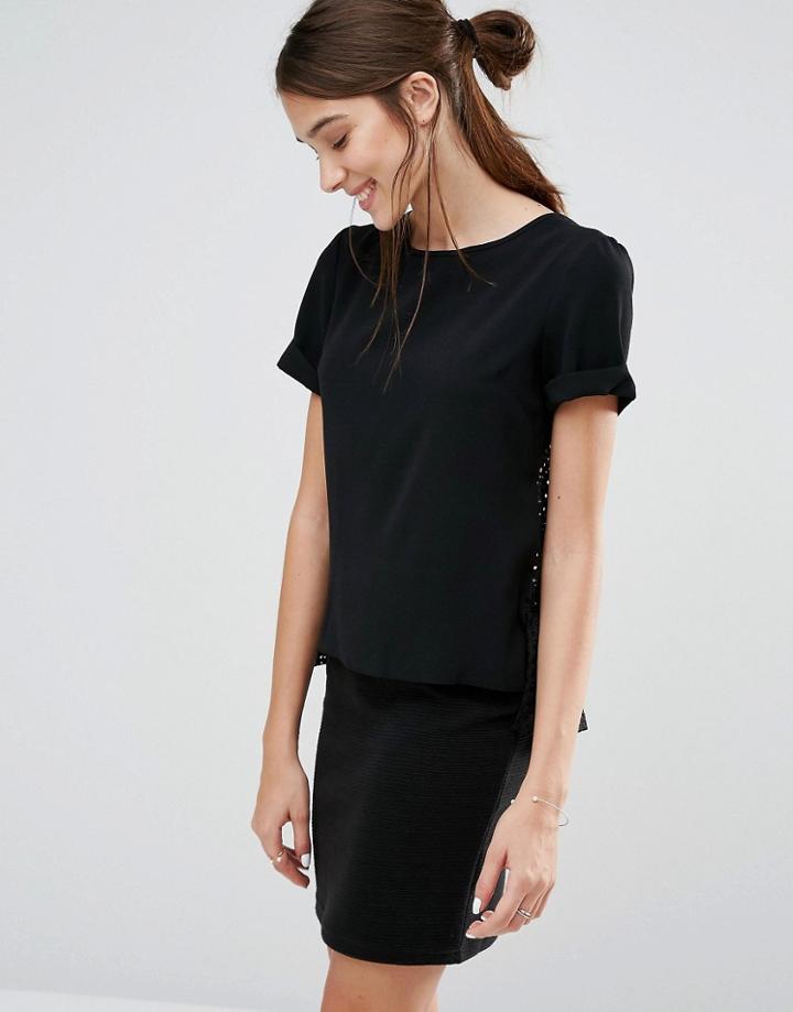 Closet Lace Back Top - Black