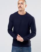 Ted Baker Textured Knitted Sweater - Navy
