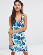 New Look Tropical Beach Dress - Multi