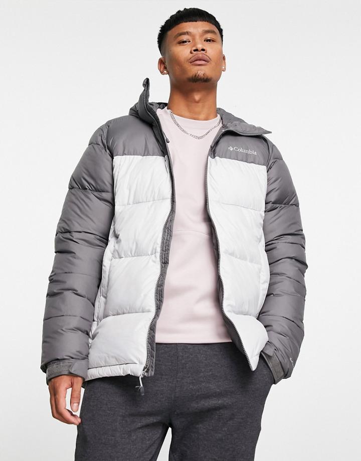 Columbia Pike Lake Hooded Jacket In Gray