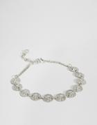 Asos Festival Triangle Anklet - Antique Silver