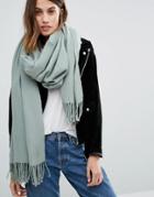 Vila Tassel Scarf - Gray