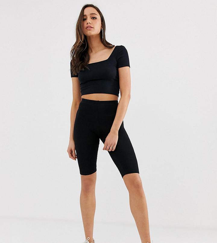 Asos Design Tall Basic Legging Shorts-black