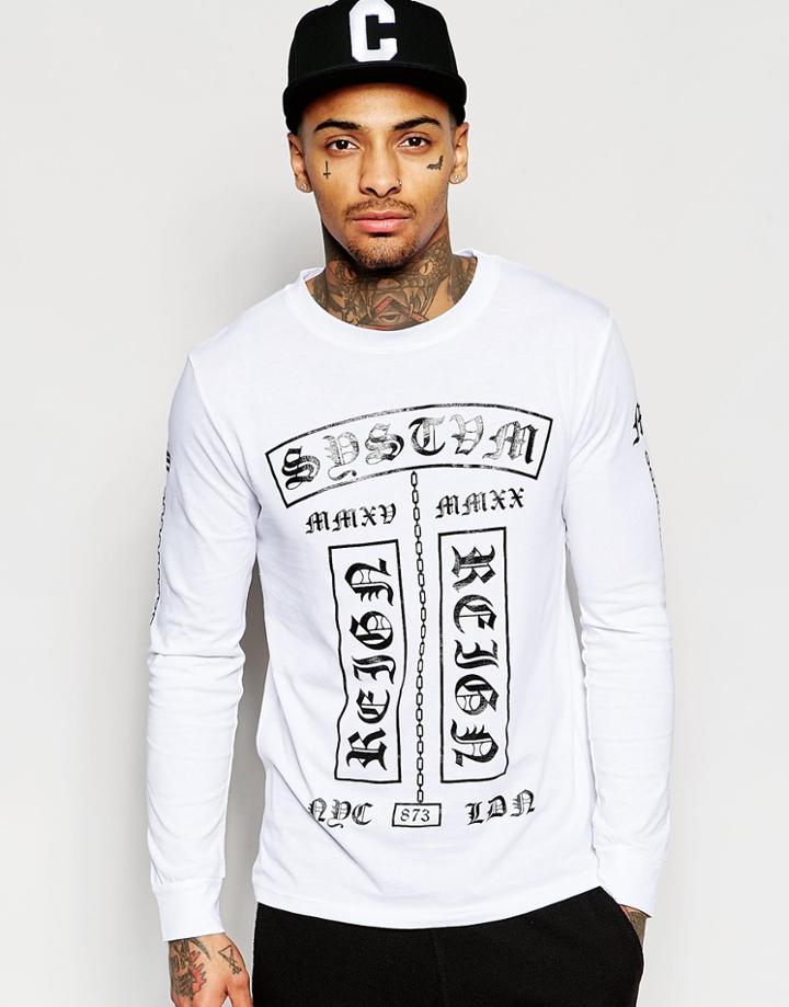 Systvm Flex Long Sleeve Top - White