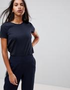 Y.a.s Hale Simple Core T-shirt - Navy