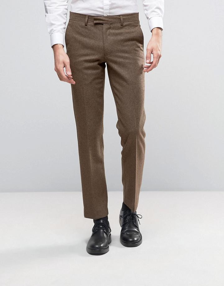 Harry Brown Donegal Wool Blend Suit Pants - Tan