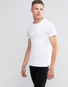 Jack & Jones Short Polo With Lightning Print - White
