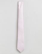 Burton Menswear Wedding Tie In Light Pink - Pink