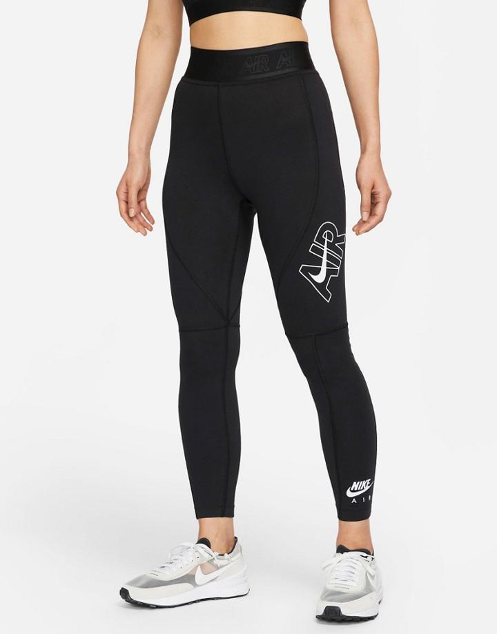 Nike Air High-rise Leggings In Black