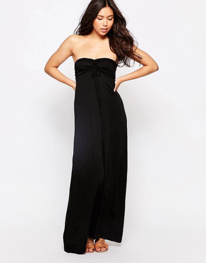 Phax Bandeau Beach Maxi Dress - Black