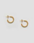 Ottoman Hands Gold Plated Hoops - Gold