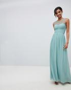 Little Mistress Embellished Top Maxi Dress In Sage - Green