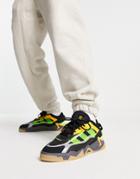 Adidas Originals Niteball Ii Sneakers In Black And Yellow