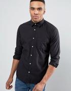 Esprit Slim Fit Button Down Shirt In Black - Black