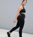 Asos 4505 Curve High Waist Sports Legging With Black Spandex - Black