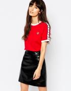 Fred Perry Archive Taped Ringer T-shirt - Red