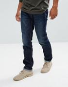 Bellfield Distressed Slim Fit Jeans - Blue