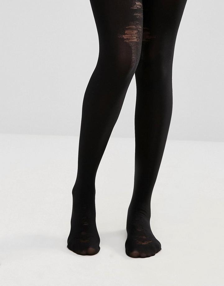 Asos Halloween Distressed Tights - Black