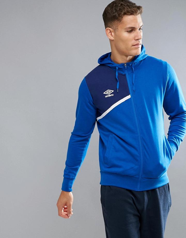 Umbro Hooded Zip Jacket - Blue