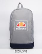 Ellesse Box Logo Backpack Exclusive To Asos - Gray