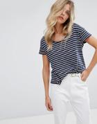 Mango Scoop T-shirt - Navy