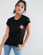 Asos T-shirt With Ghostbuster Print - White