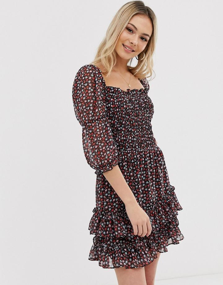 The East Order Saskia Ditsy Floral Mini Dress-multi