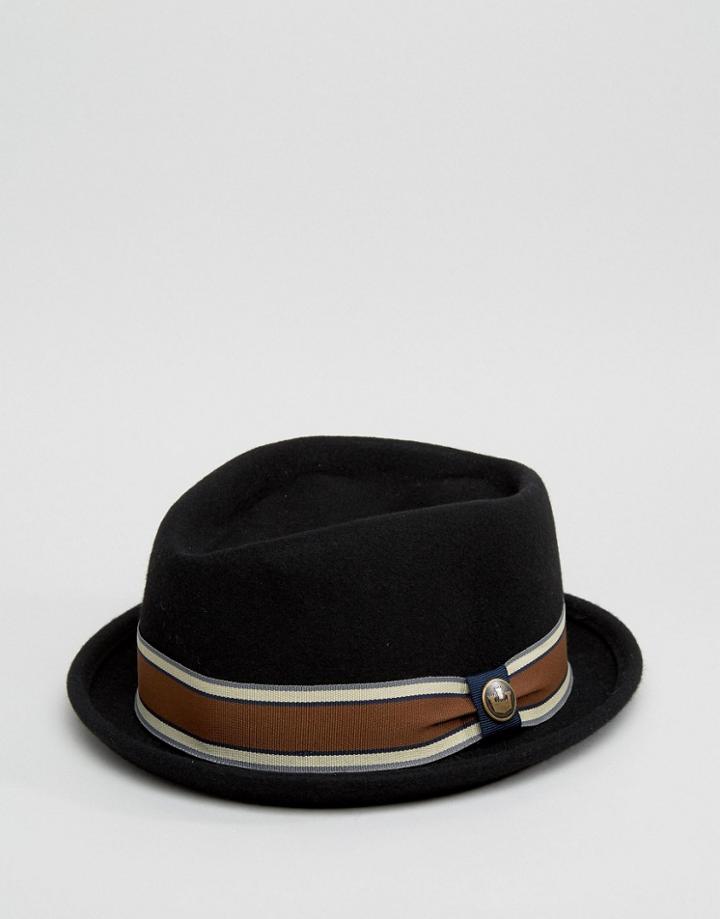 Goorin Jeffrey Pork Pie Hat In Black - Black