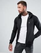 Luke Sport Dixon Tricot Hooded Sweat Jacket In Black - Black