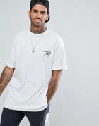Midnight Surf Chest Print T-shirt - White