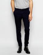 Noak Jersey Suit Joggers In Skinny Fit - Navy