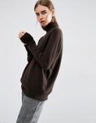 Asos White 100% Cashmere Roll Neck Sweater - Brown