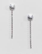 Krystal London Swarovski Crystal Longline Drop Earrings - Clear