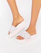 Thewhitebrand Unicorn Flatform Slider Sandals - Multi
