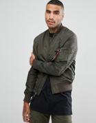Alpha Industries Ma-1 Tt Bomber Jacket Slim Fit In Rep Gray - Gray