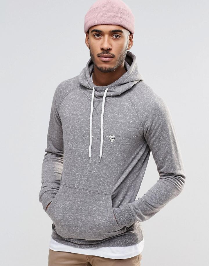 Le Breve Marl Hoodie - Gray