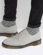 Dr Martens Lester 3 Eye Washed Canvas Shoes - Gray