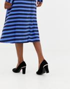 New Look Suedette Heeled Shoe - Black