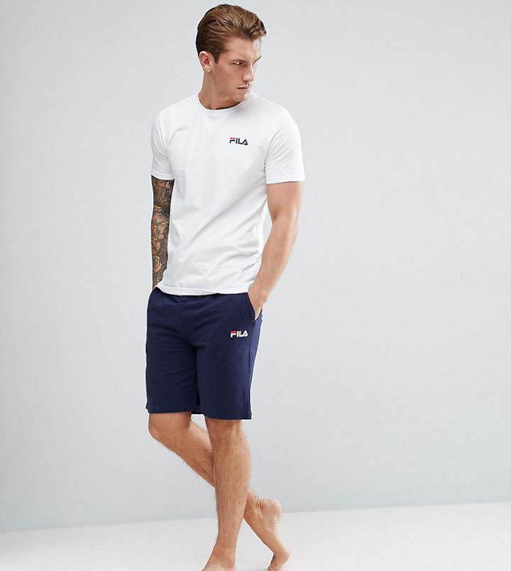 Fila Vintage Lounge Shorts In Navy - Navy