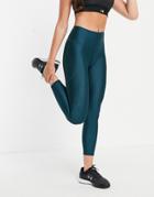 Under Armour Training High Waist 7/8 Sculpt Leggings In Teal-blues
