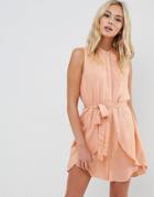 Urban Bliss Blush Dress With Belt