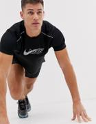Nike Running Miler Flash T-shirt In Black