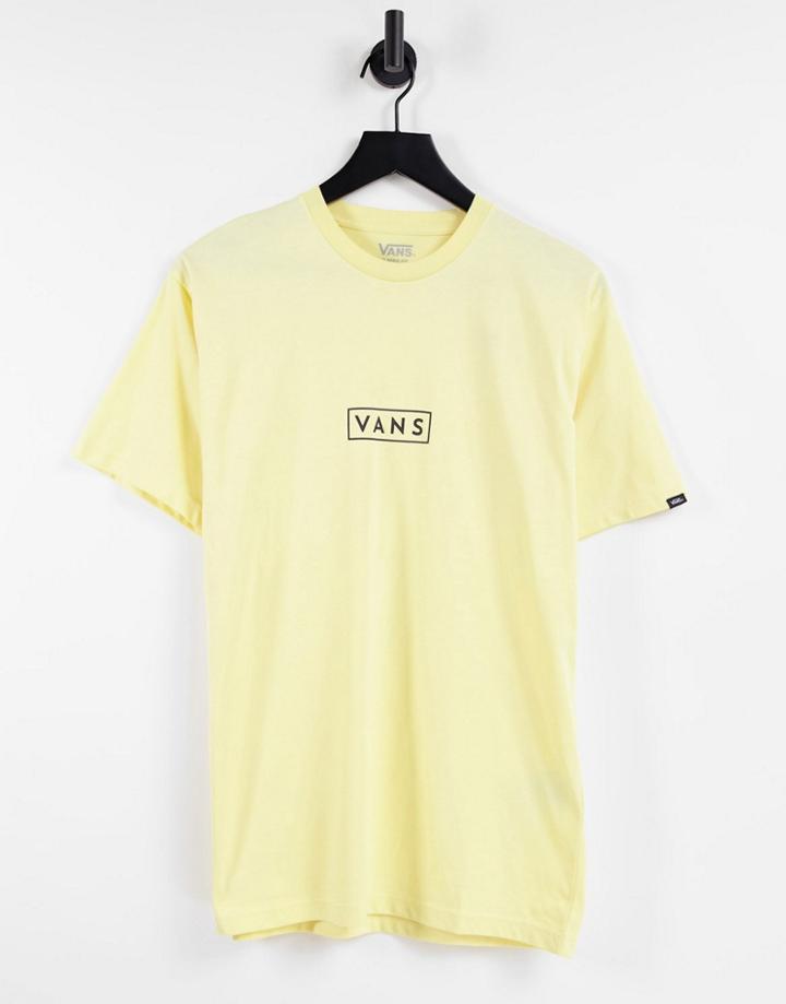 Vans Classic Easy Box T-shirt In Yellow