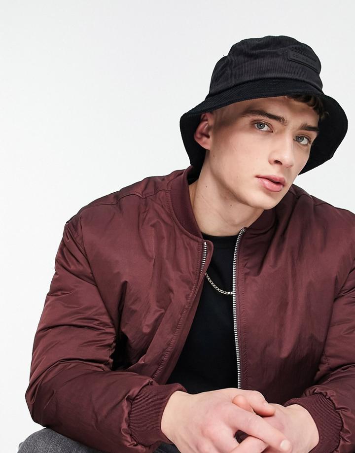 Consigned Cord Bucket Hat In Black