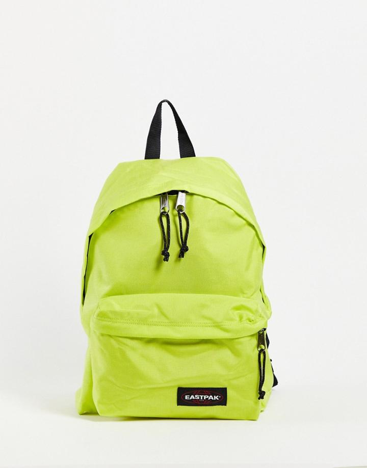 Eastpak X Liberty Padded Pak'r Backpack In Neon Green-multi